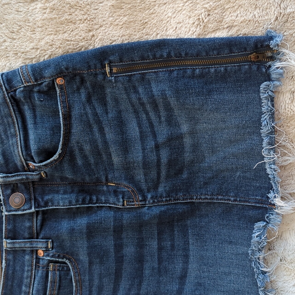 American Eagle Distressed Stretch Side Zipper Den… - image 2